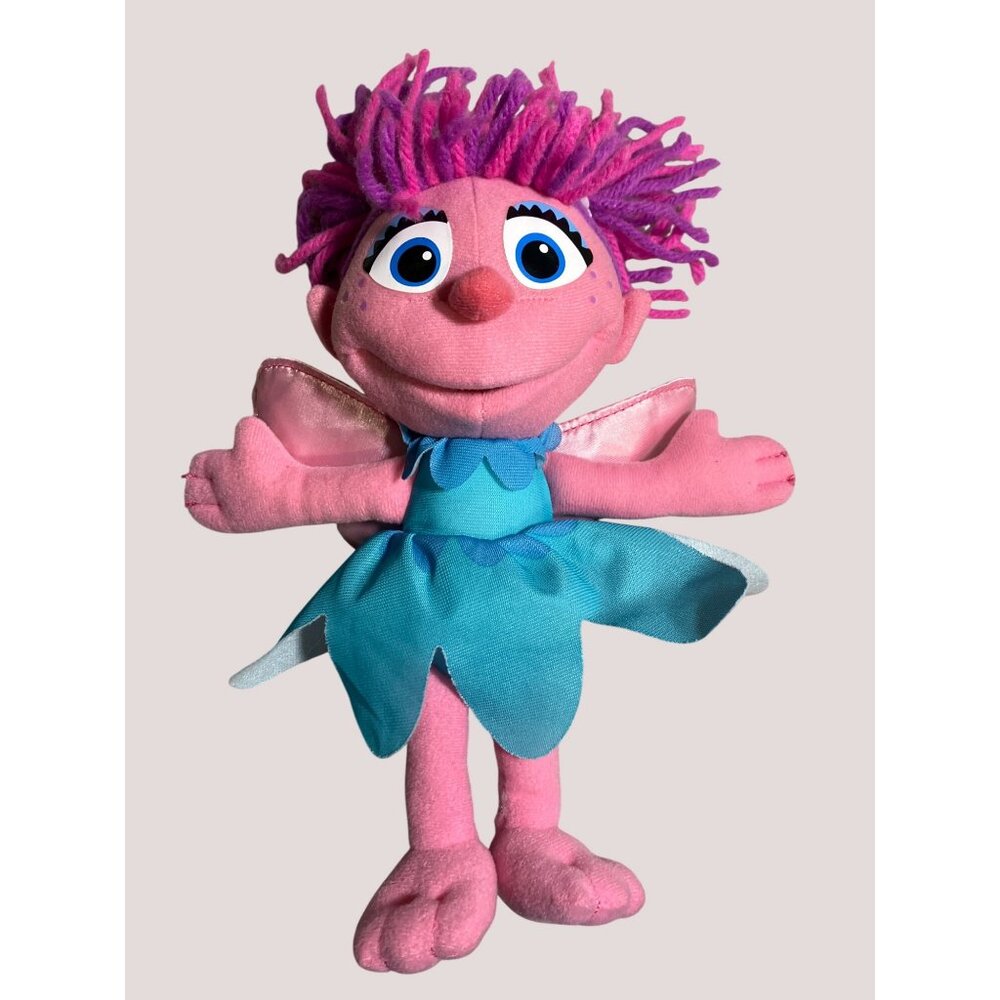 Abby Cadabby Plush Doll 8 Inch from Sesame Street with Pink Wings Blue Dress